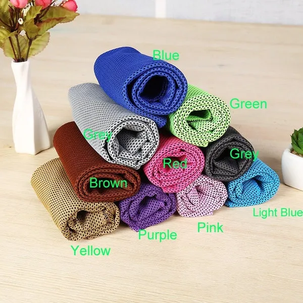 100*30cm Cooling Towel Fitness Yoga Towels for Travel Camping Golf Football &Outdoor Sports