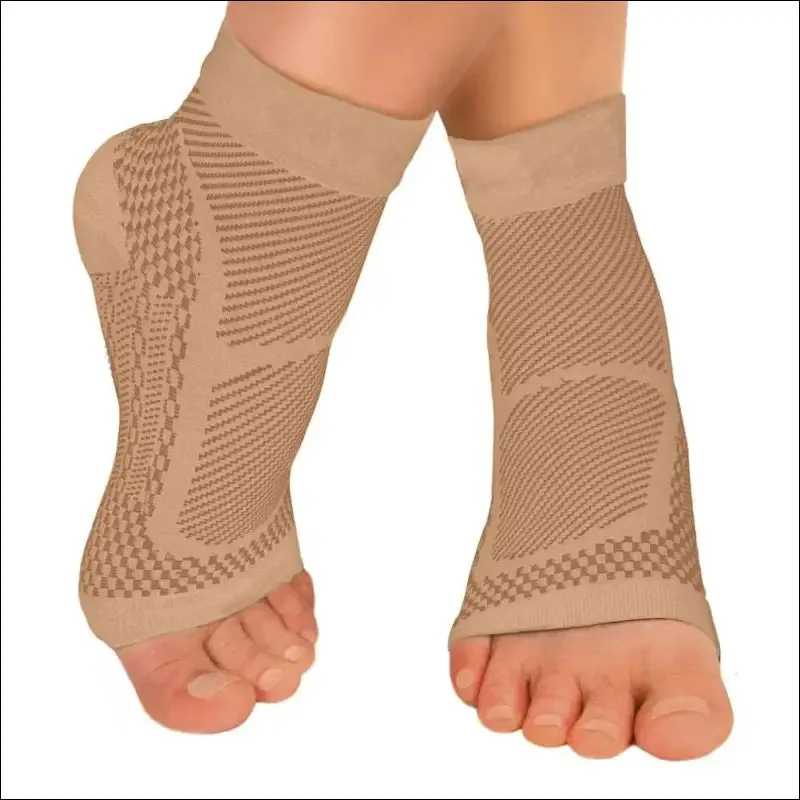 1pair ankle brace compression sleeve - relieves achilles tendonitis, joint pain. Plantar fasciitis