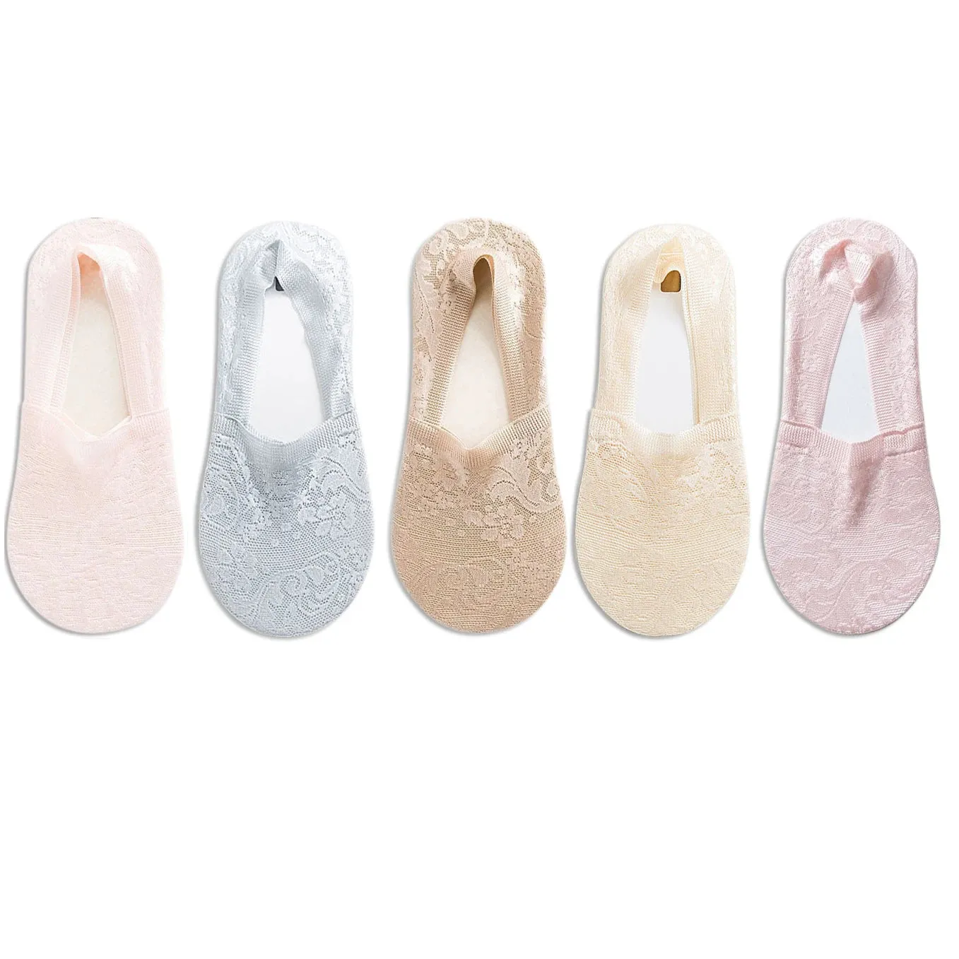 5 Pairs Fashion Women Girls Summer Lace Flower Ankle Socks