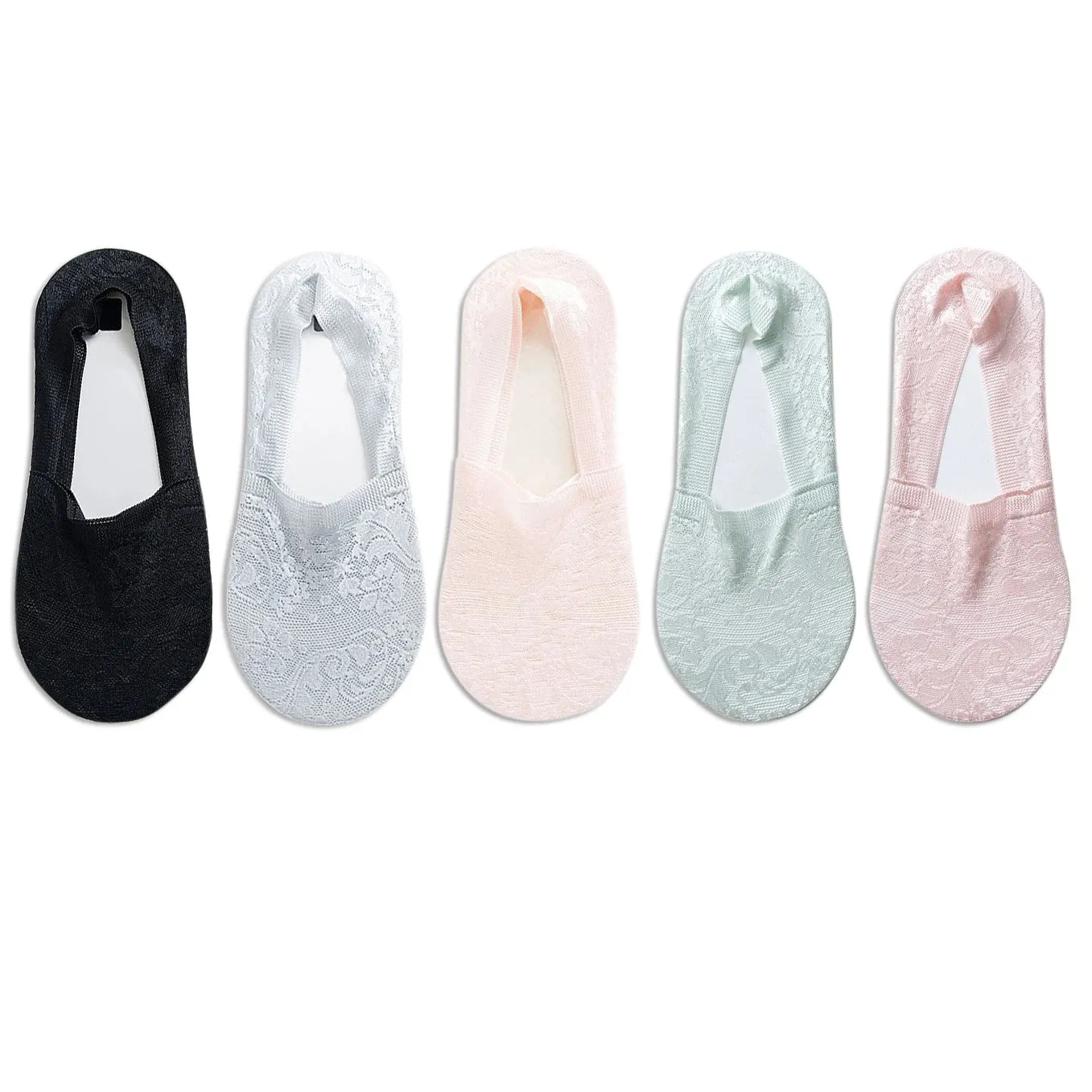 5 Pairs Fashion Women Girls Summer Lace Flower Ankle Socks