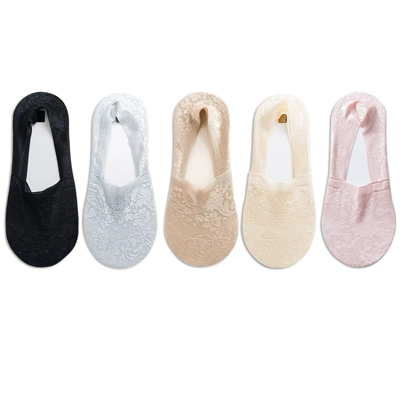 5 Pairs Fashion Women Girls Summer Lace Flower Ankle Socks