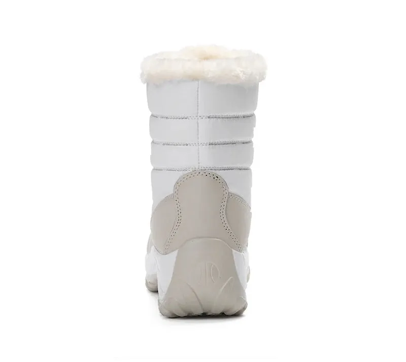 Ankle Fur Lined Lace Up Snow Boots
