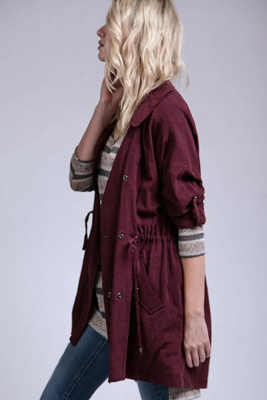 Blu Pepper | Light Weight Jacket Wine