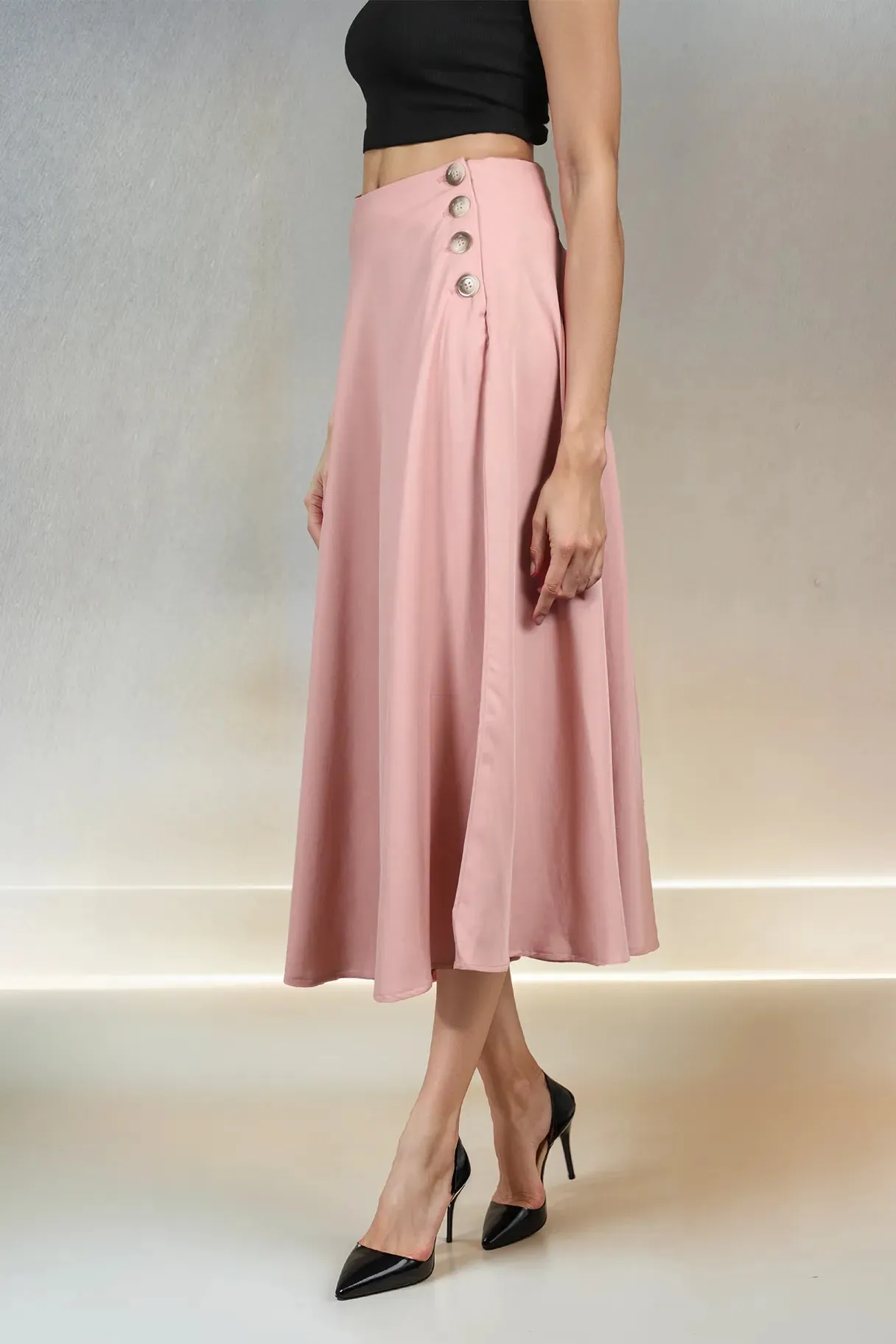 Blush Bias Skirt