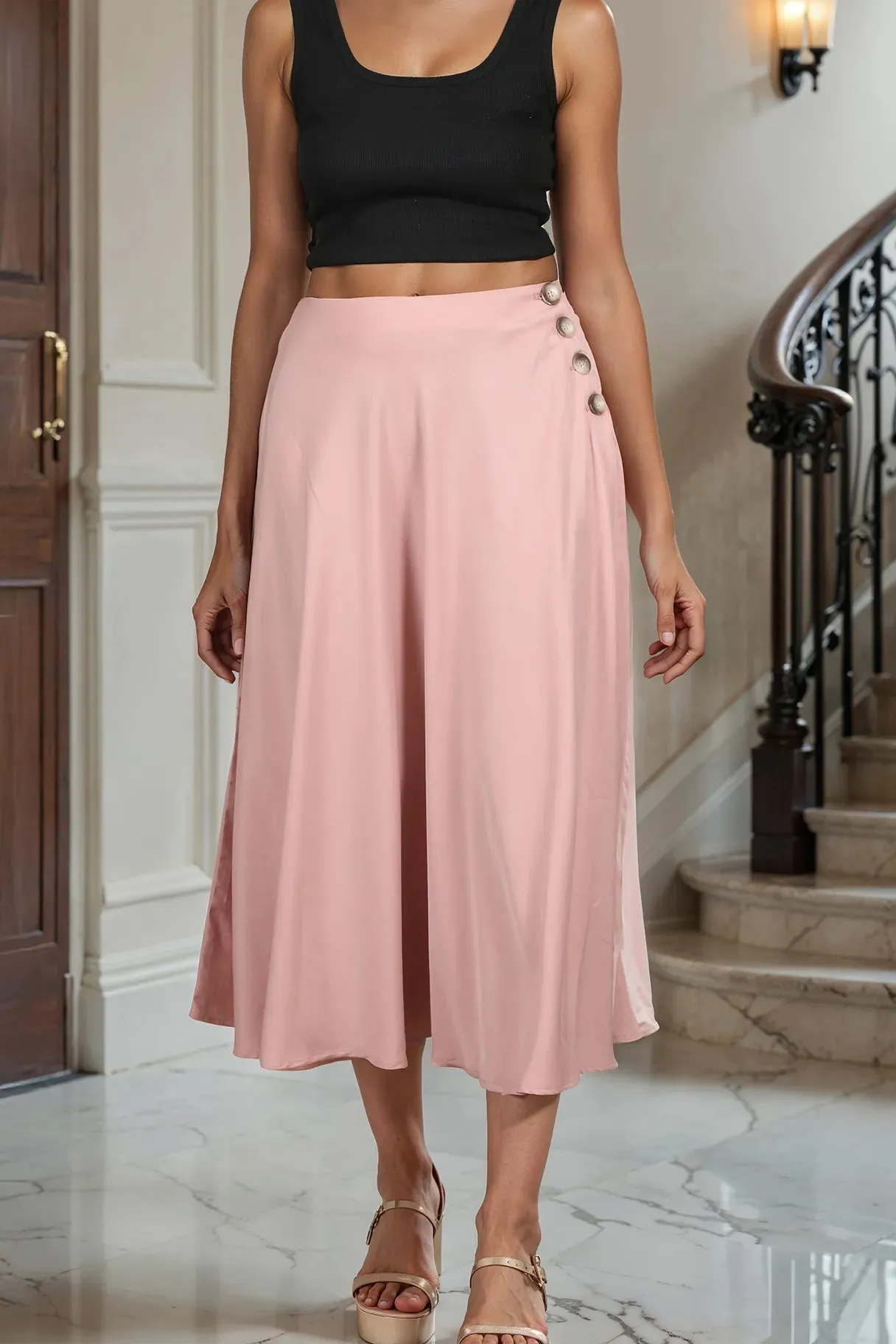 Blush Bias Skirt