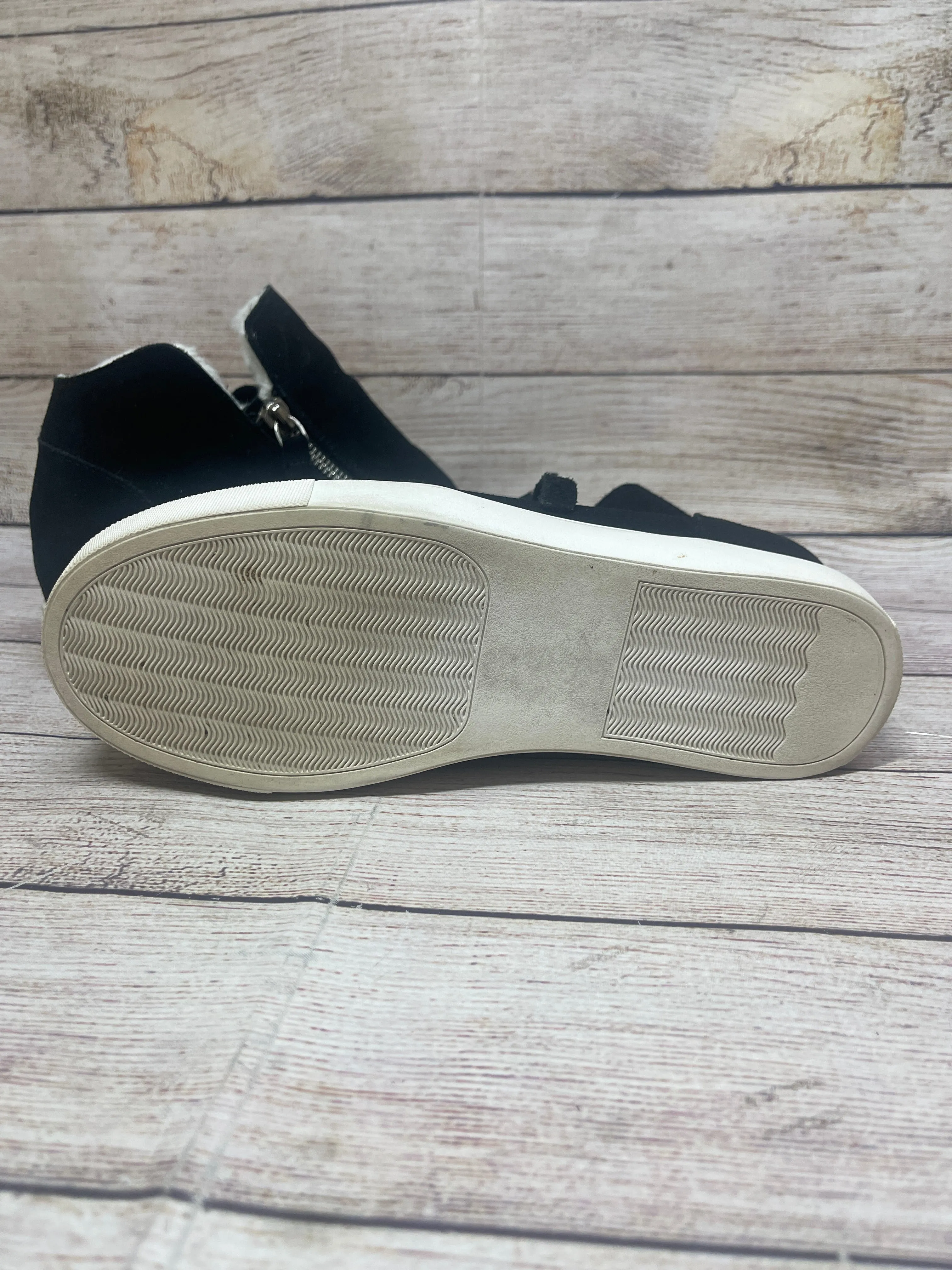 Boots Ankle Flats By Steve Madden In Black, Size: 8.5
