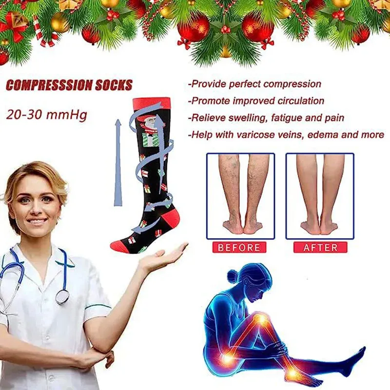 Christmas Compression Socks