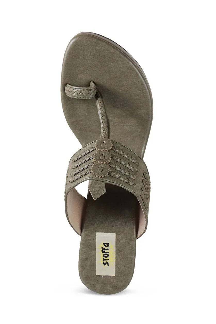 Classic High K Wedge Taupe