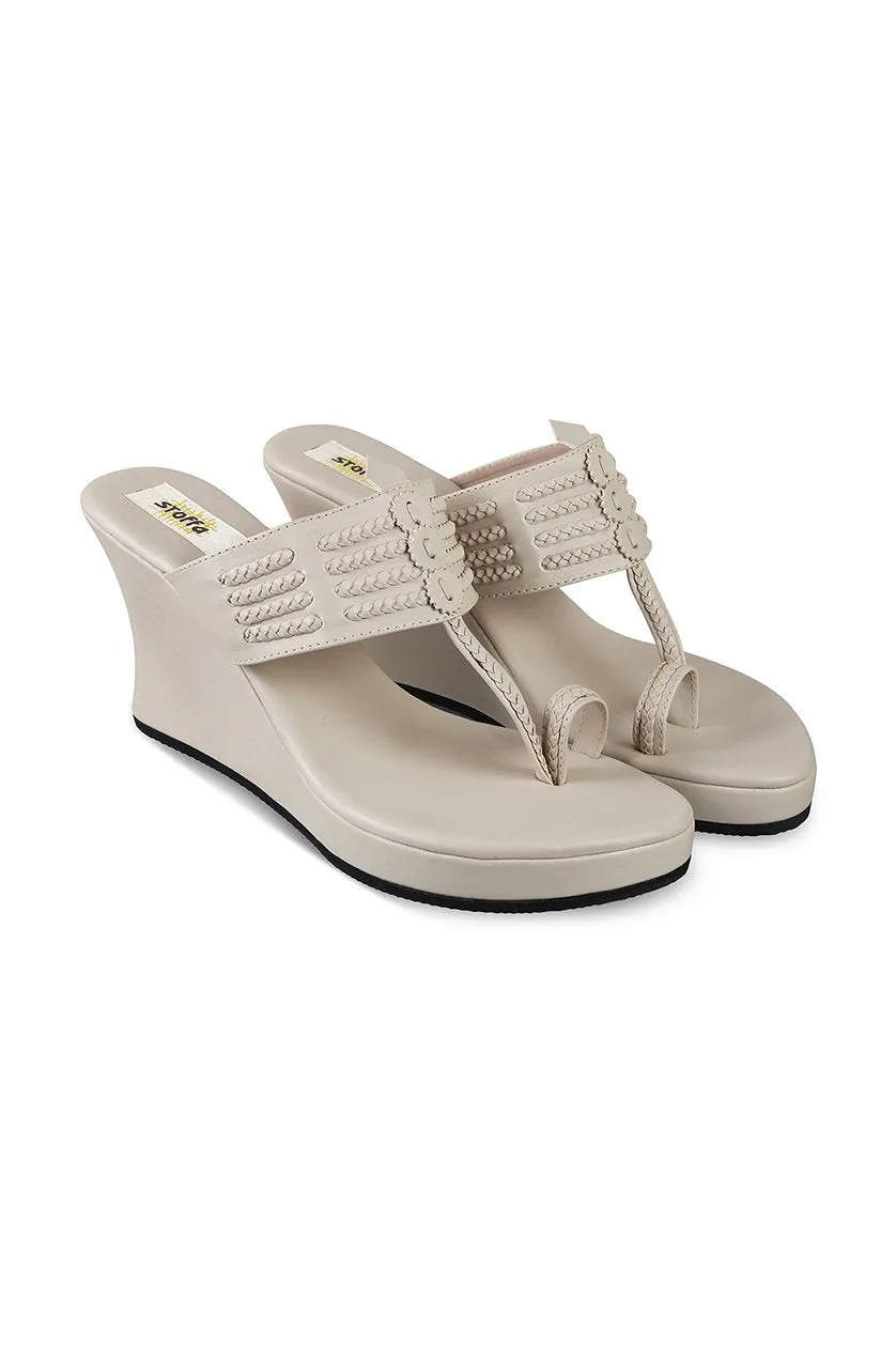 Classic High K Wedge Taupe
