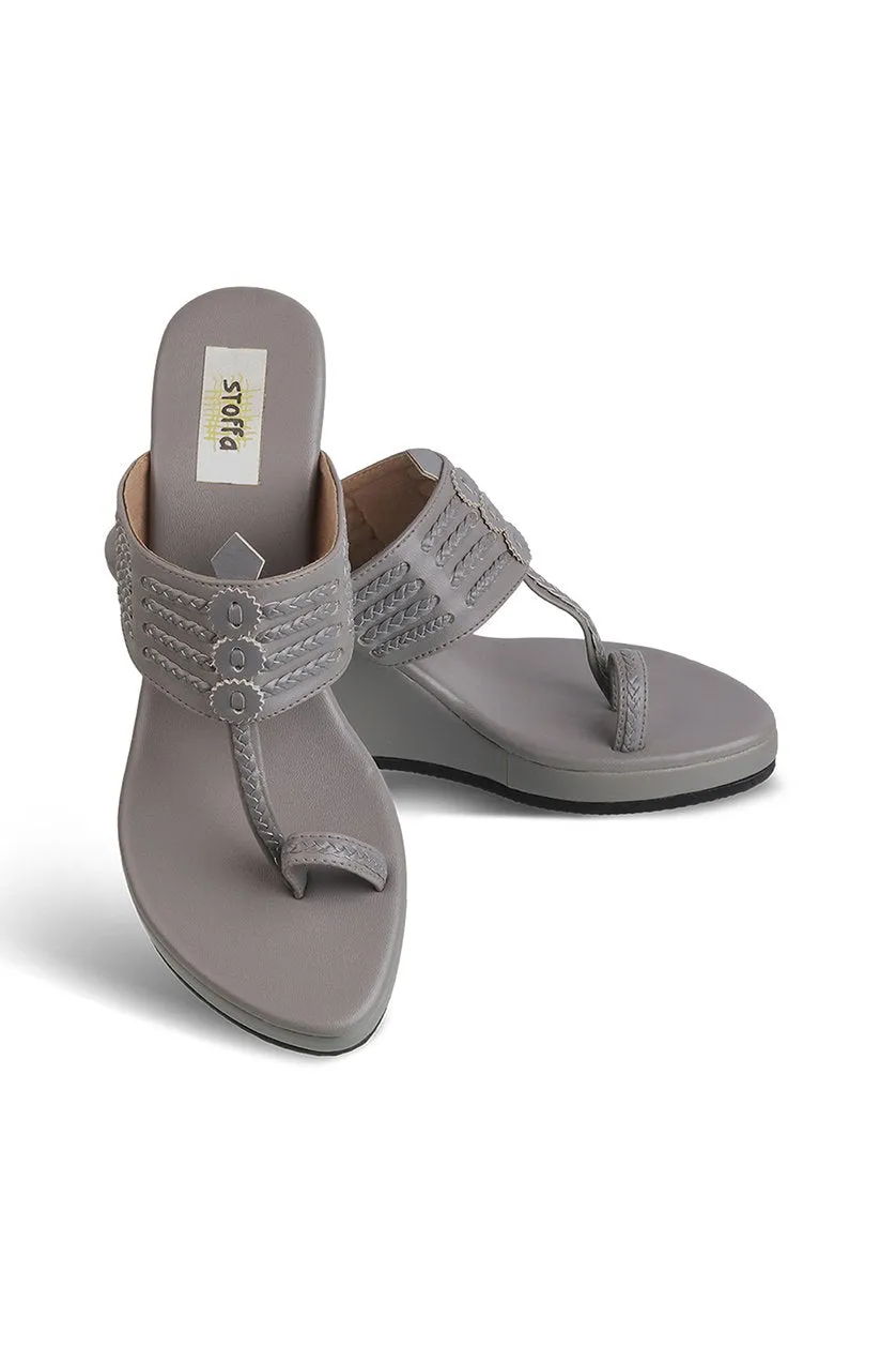 Classic High K Wedge Taupe
