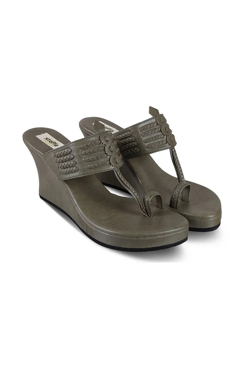 Classic High K Wedge Taupe