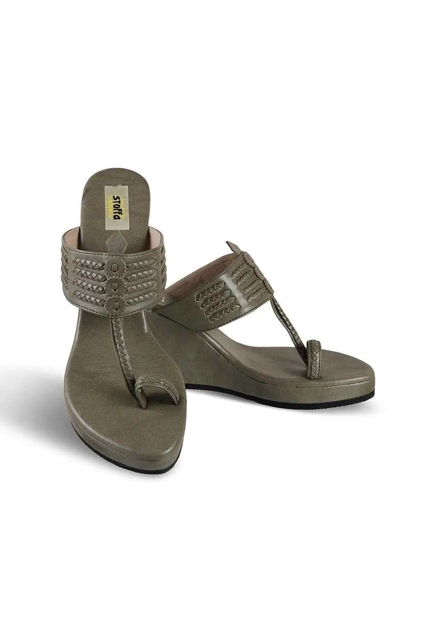 Classic High K Wedge Taupe