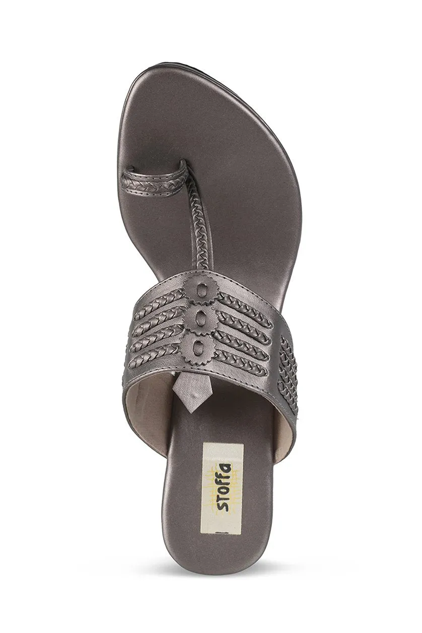 Classic High K Wedge Taupe
