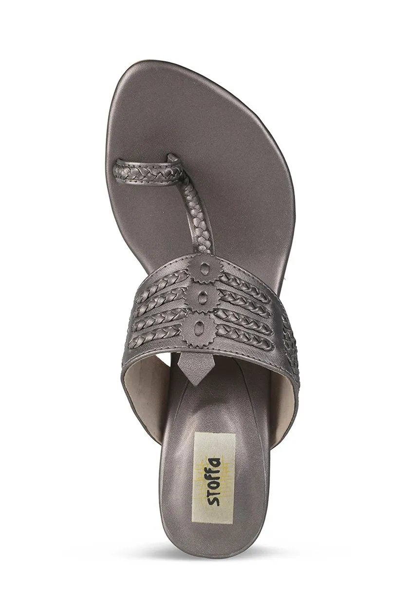 Classic K Block Heel Ink