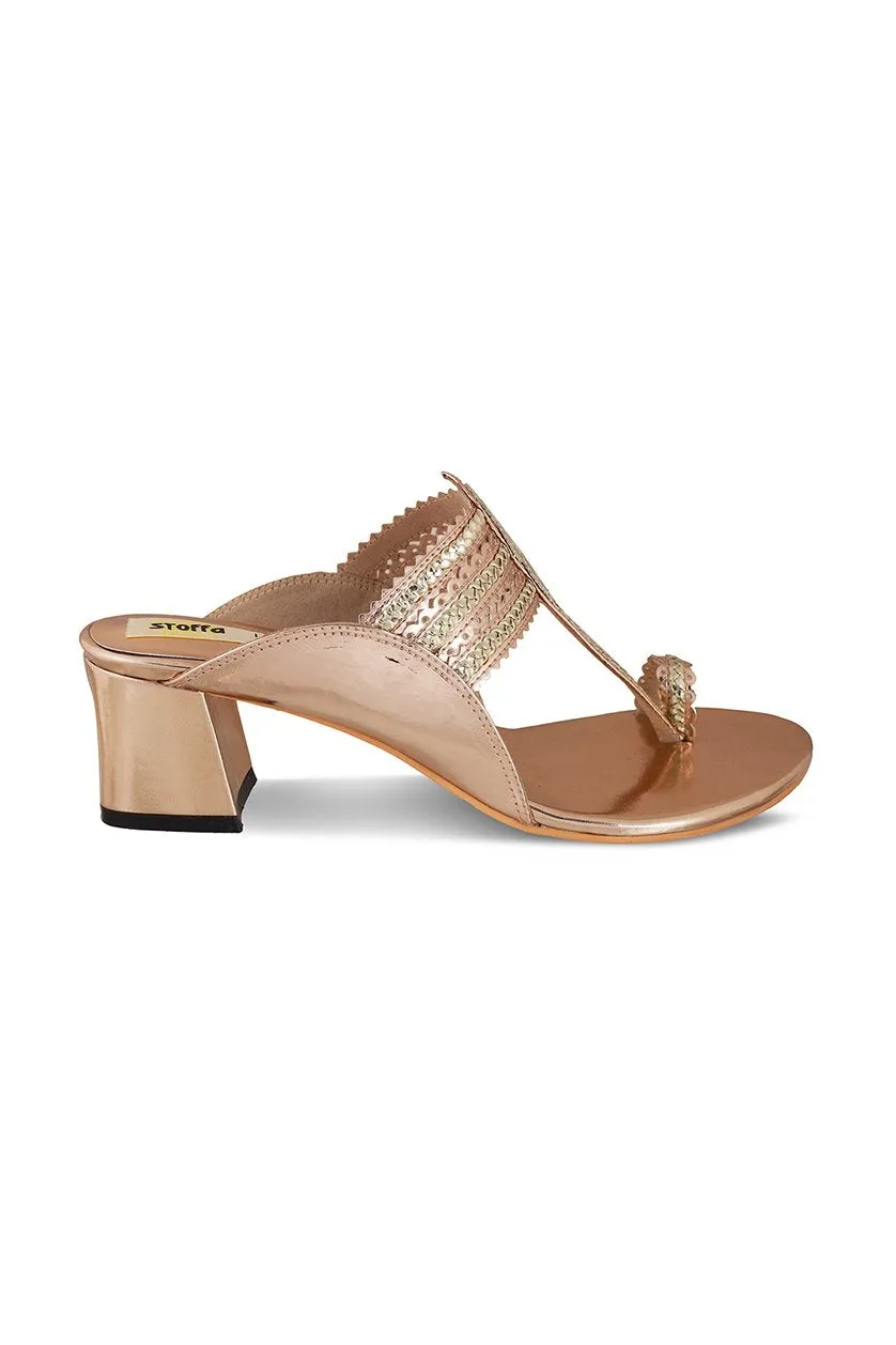 Classic K Block Heel Silver