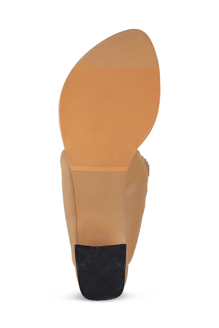 Classic K Block Heel Silver