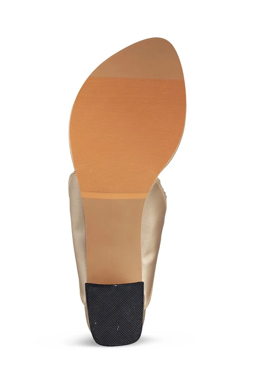 Classic K Block Heel Silver