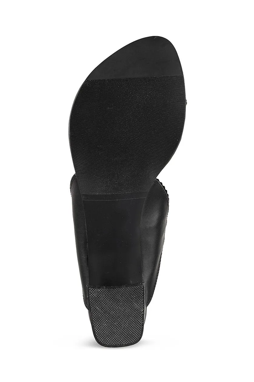 Classic K Block Heel Silver