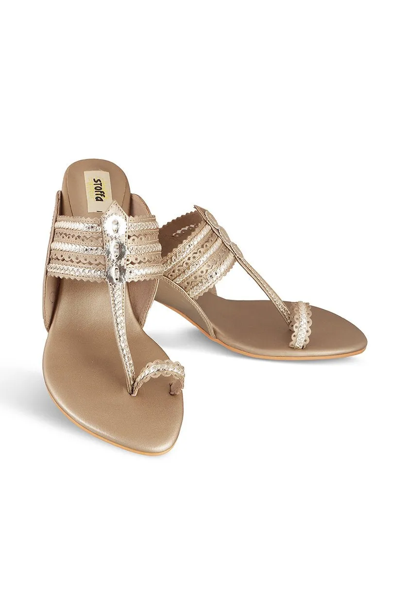 Classic K Block Heel Silver
