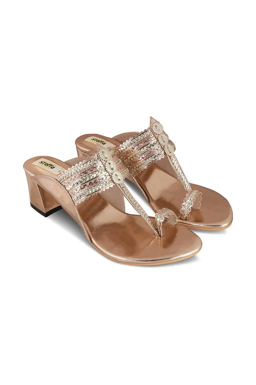 Classic K Block Heel Silver