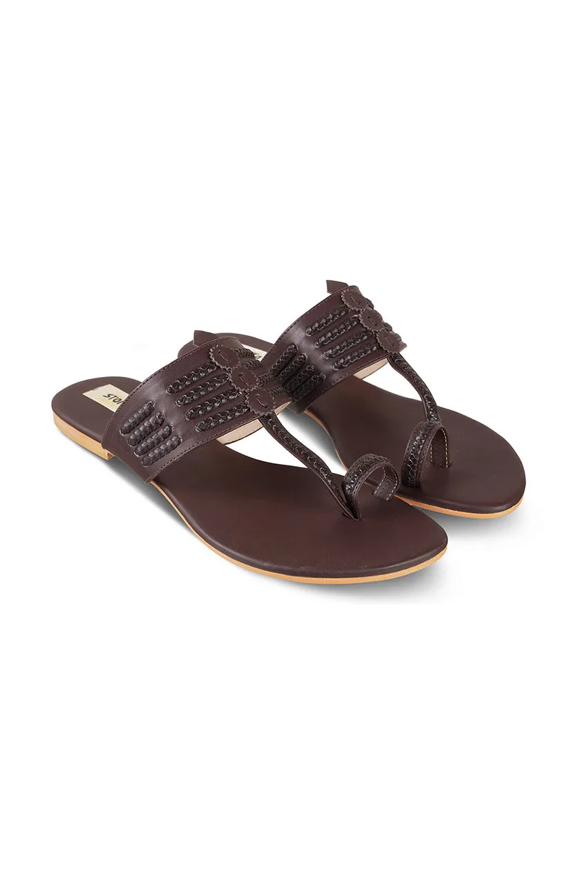 Classic K Flats Chocolate