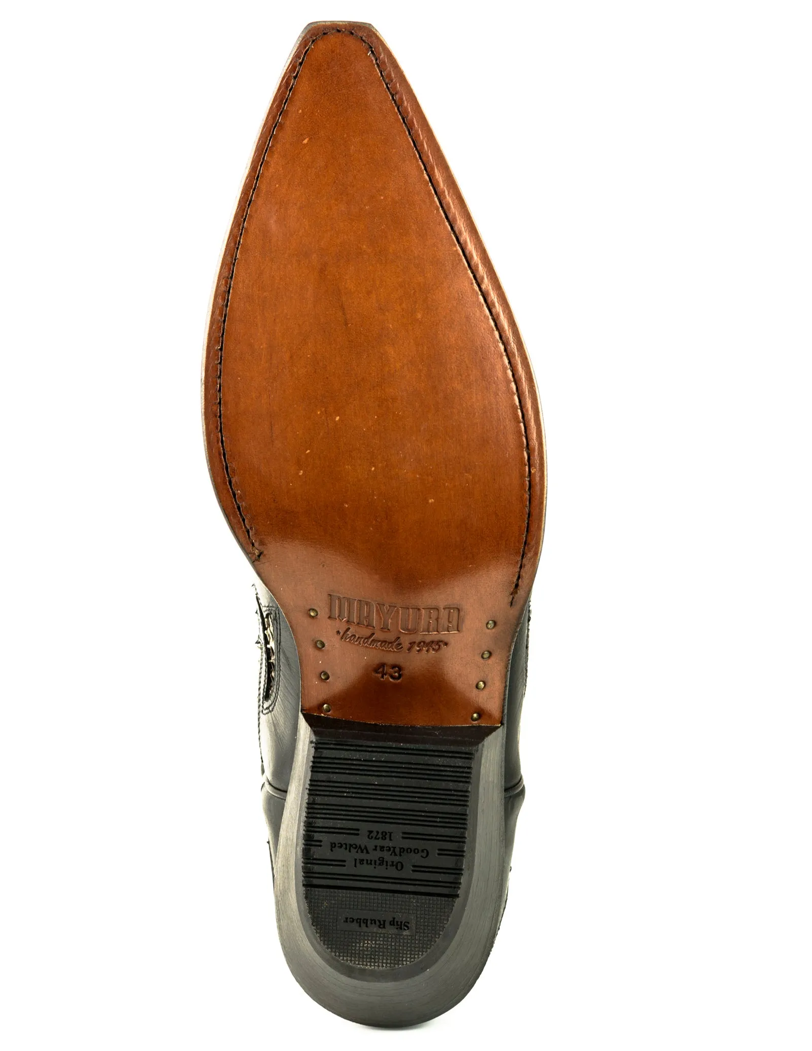 Cowboy Boots Women and Men Exotic Handcrafted Black and White Leather 1935 Texan