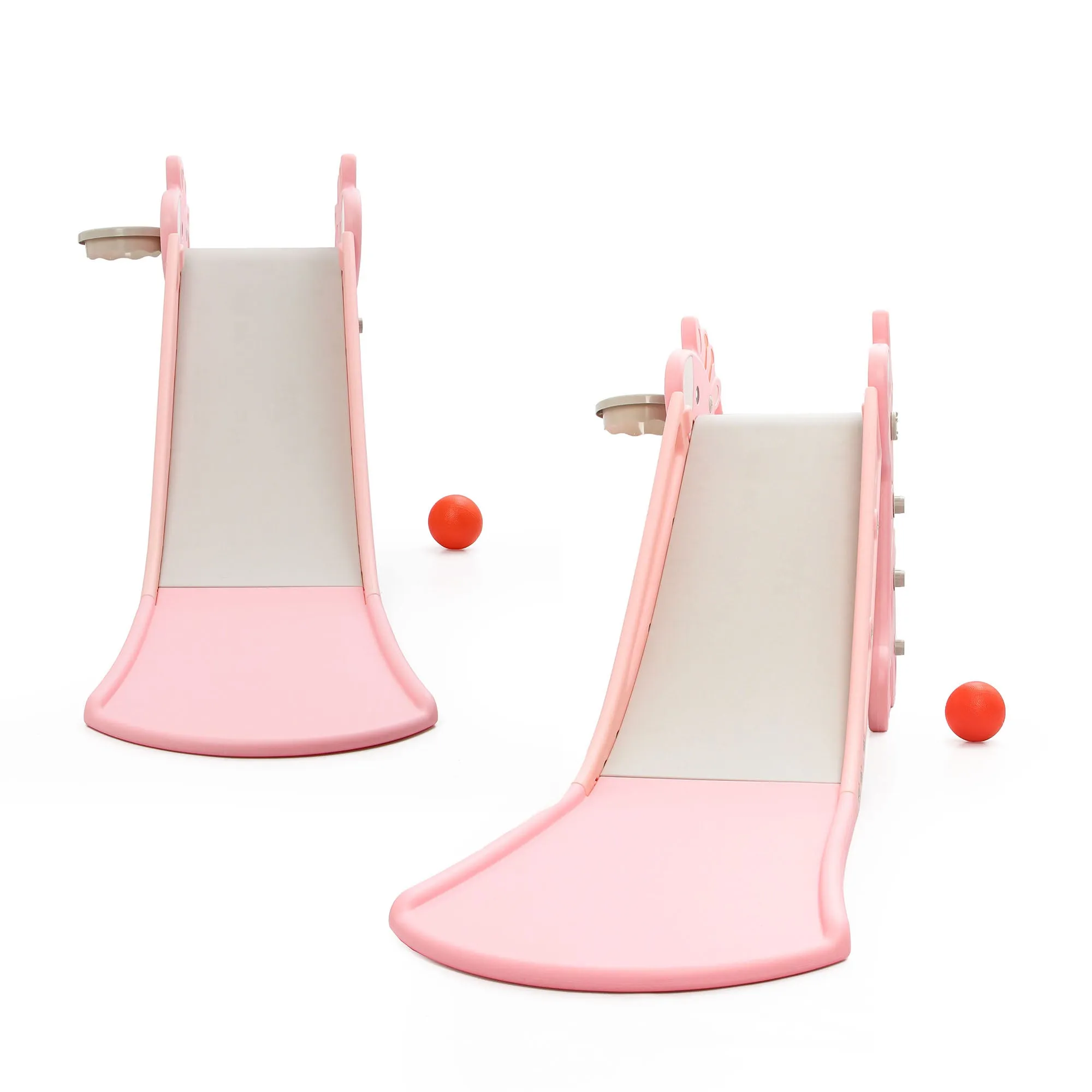 Deer Kids Slide with Basketball Hoop | 2 in 1 Baby Slide