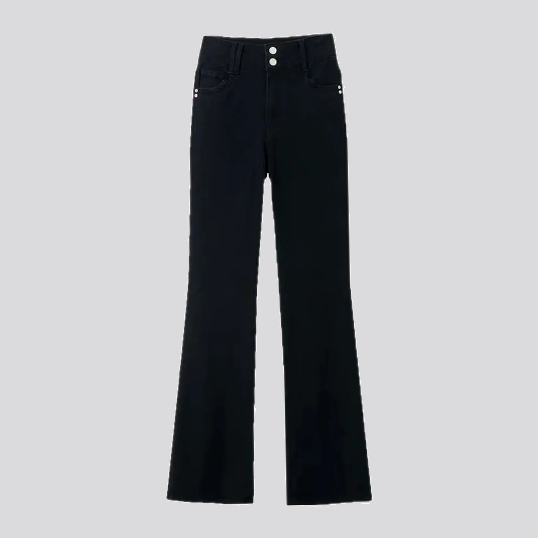 Fashionable bootcut high waist jeans for women