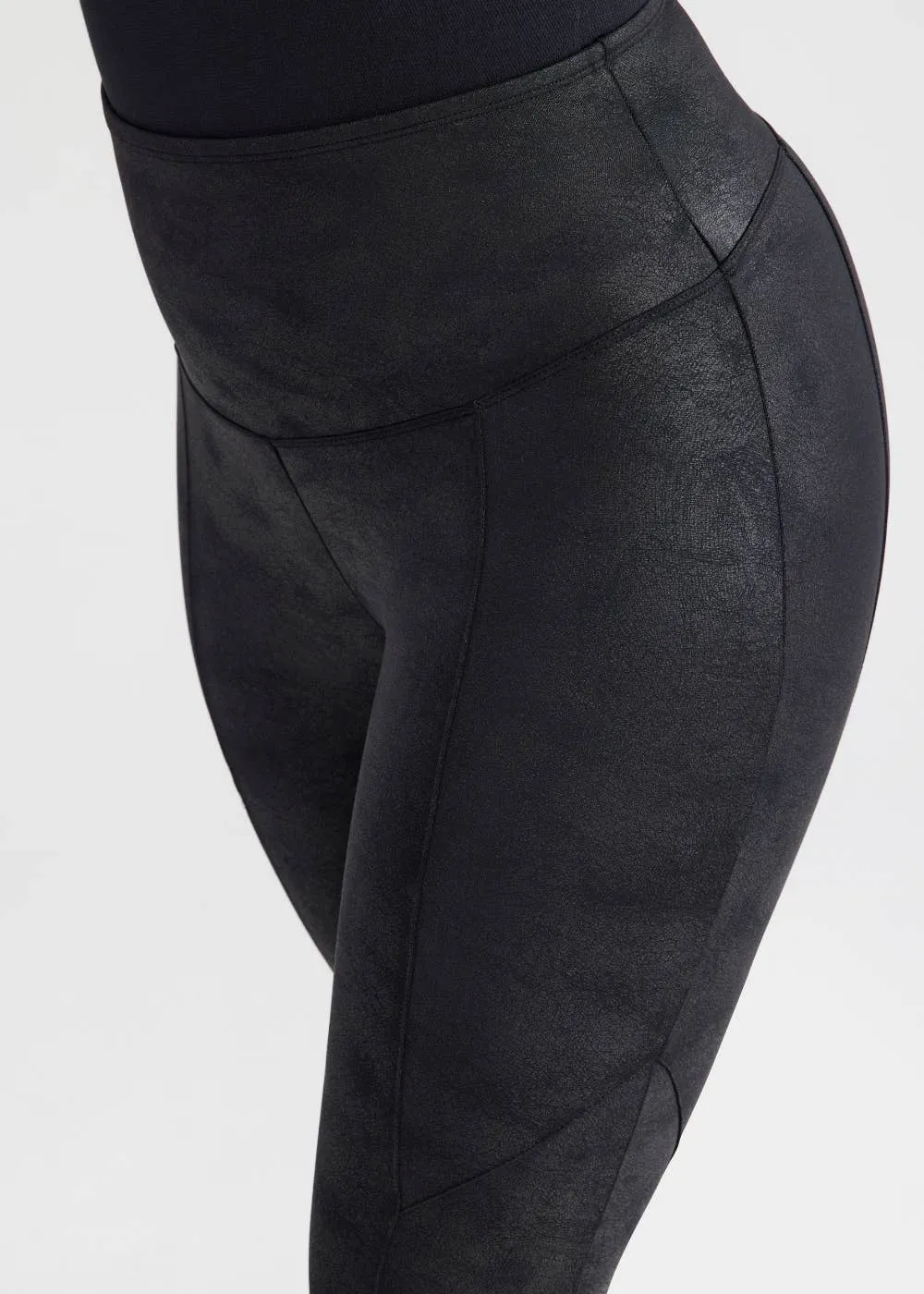 Faux Leather Shaping Legging by Yummie Tummie