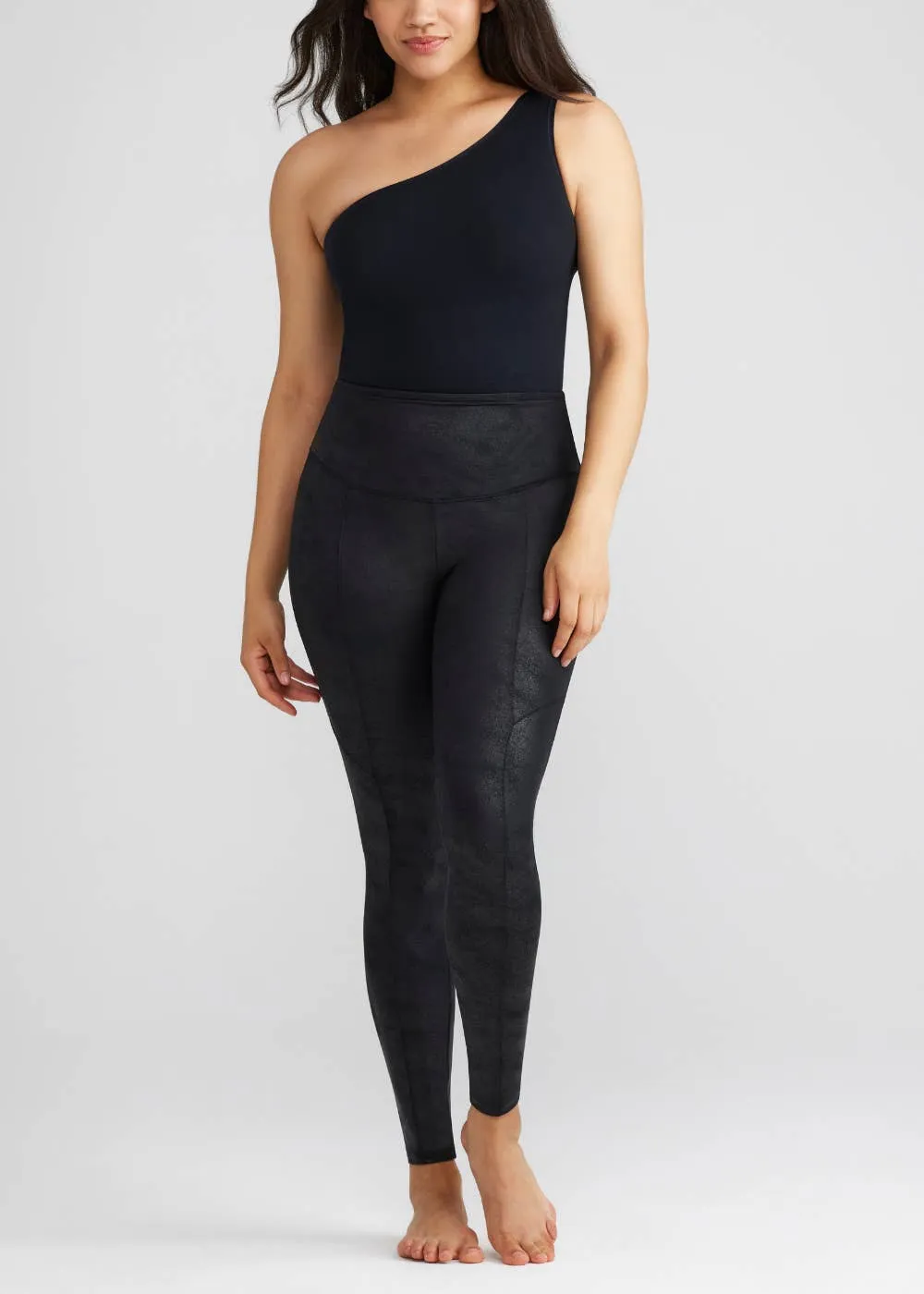 Faux Leather Shaping Legging by Yummie Tummie