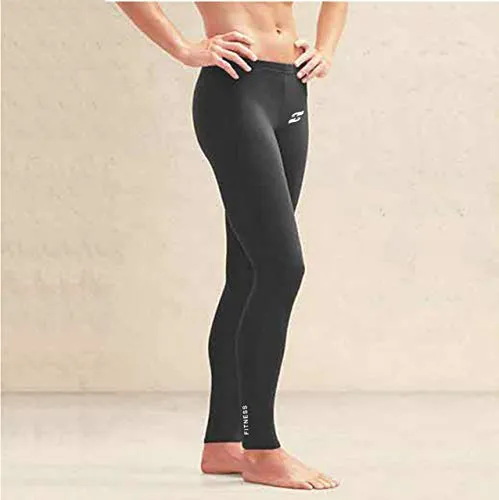 Just Care Unisex Athletic Fit Leggings (2_Black_Large)