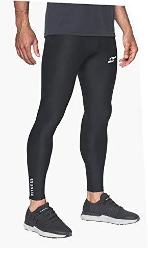 Just Care Unisex Athletic Fit Leggings (2_Black_Large)