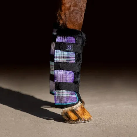 Kensington Fly Boots with Fleece Trim-Lavender Mint