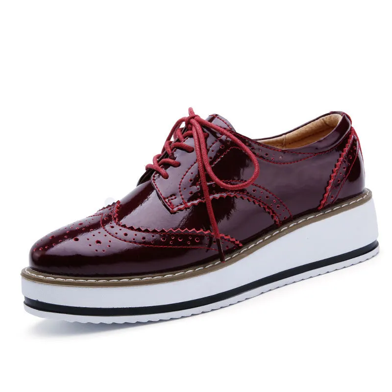 Lace-up Flats British Style Shoes
