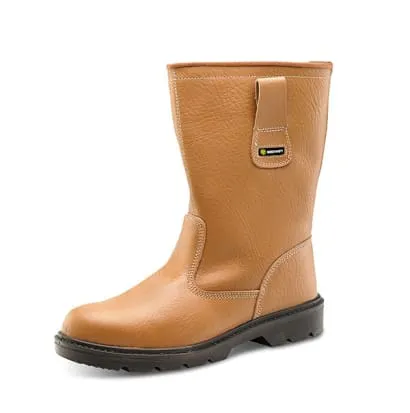 Leather Upper Fur Lined Rigger Boot Full Safety S1P Src Sizes 4 -13  Beeswift  Rbls