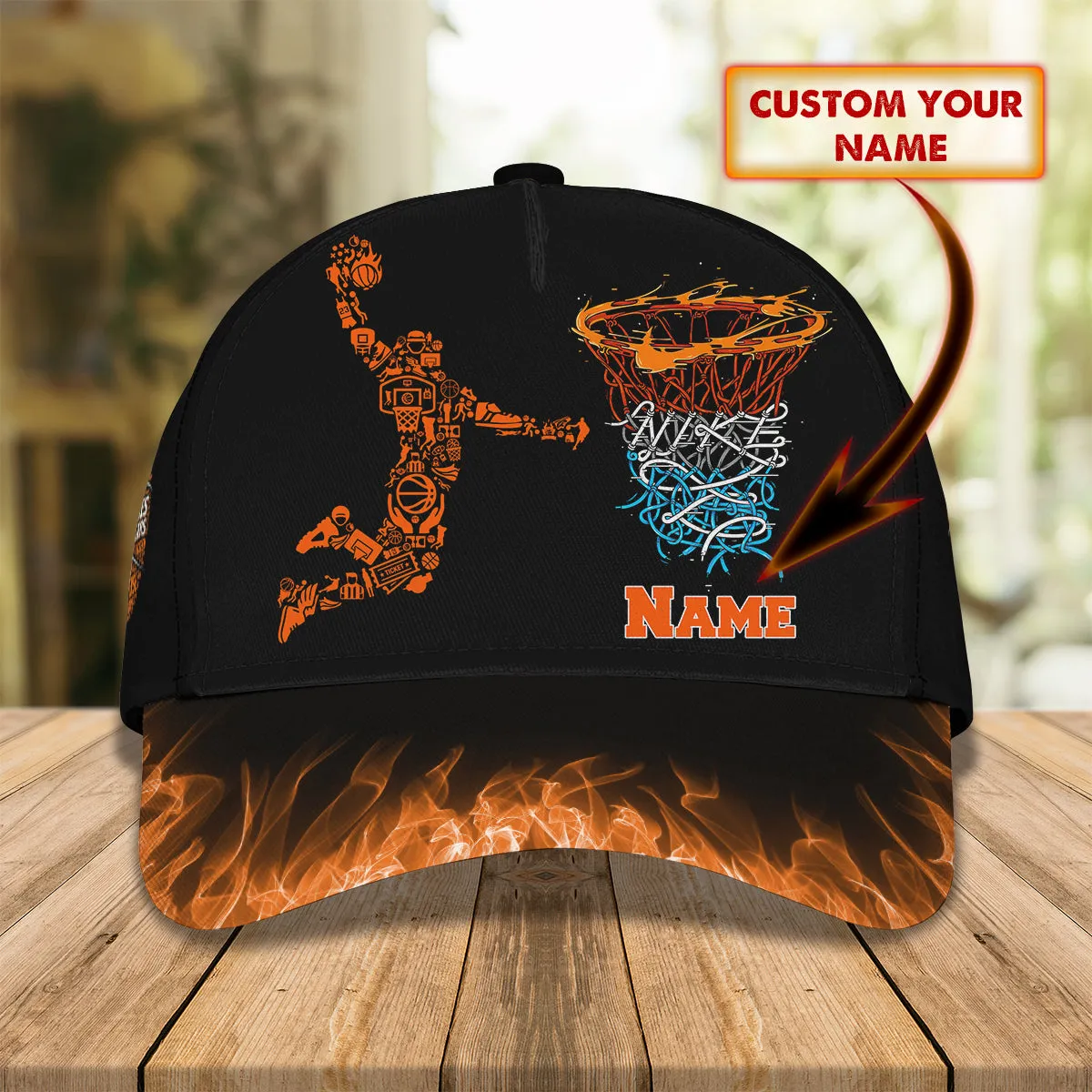 Loop - Basketball - Personalize Name Cap Cap - Dp98 - Dp312