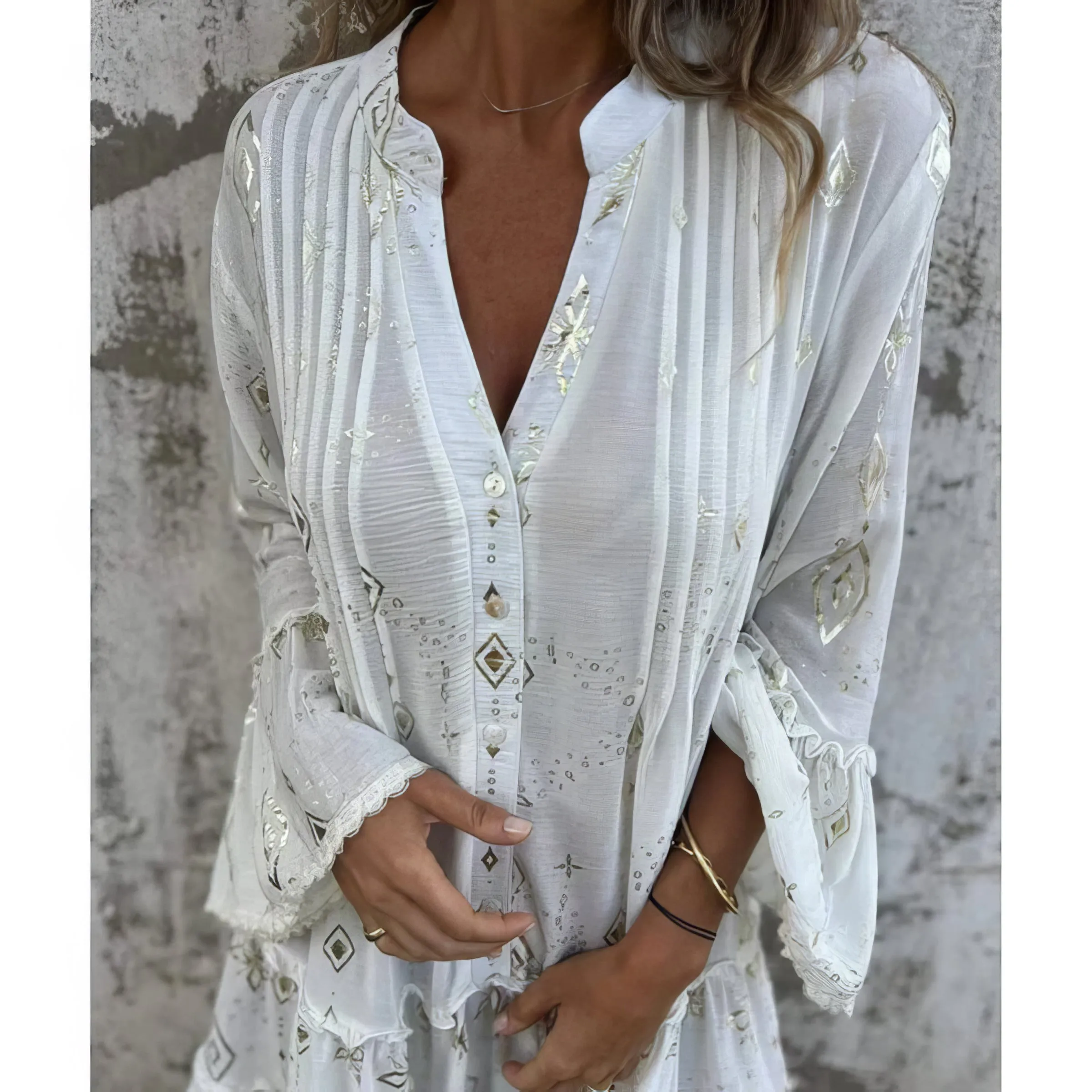 Mara Trendy Long Sleeve Mini Dress