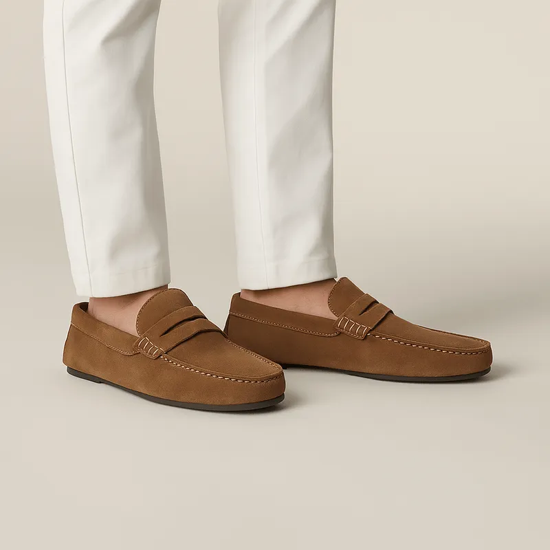 Mason | Italian-Style Suede Driving Loafers for Men – Lightweight & Stylish