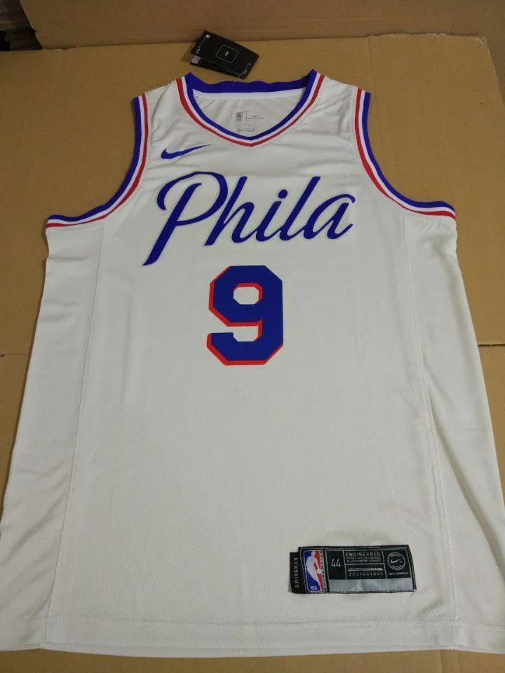Men 9 Dario Saric Jersey White Philadelphia 76ers Swingman Jersey Fanatics