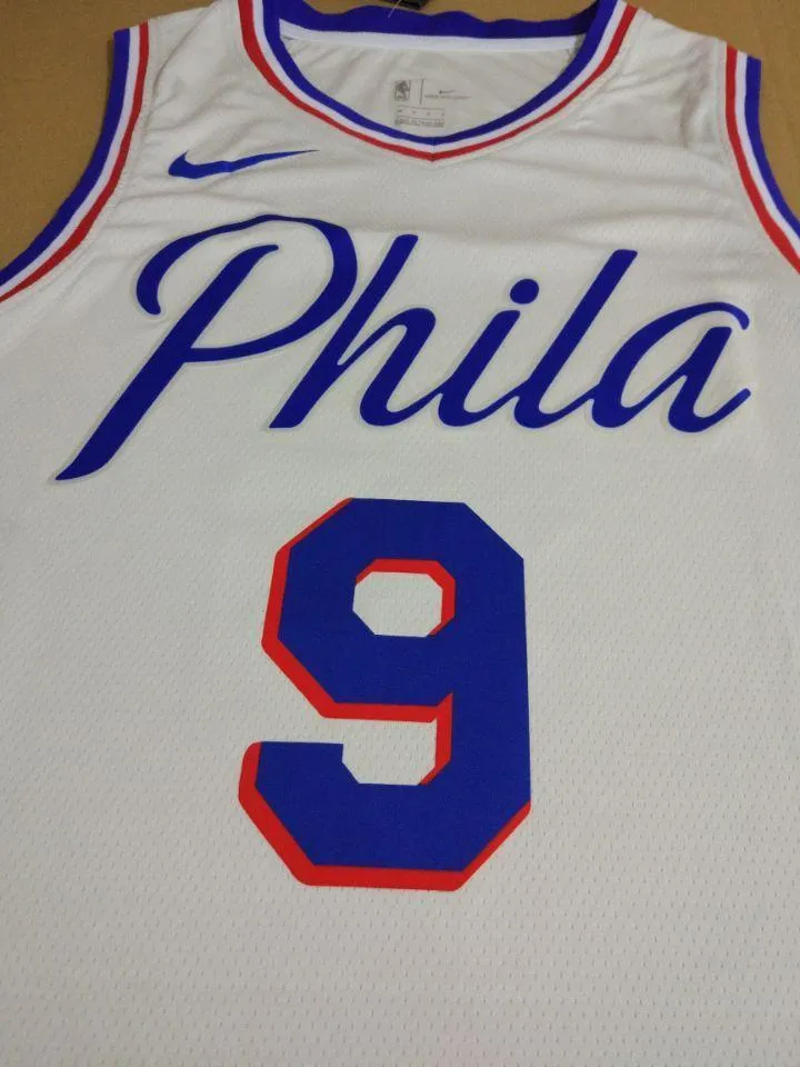 Men 9 Dario Saric Jersey White Philadelphia 76ers Swingman Jersey Fanatics