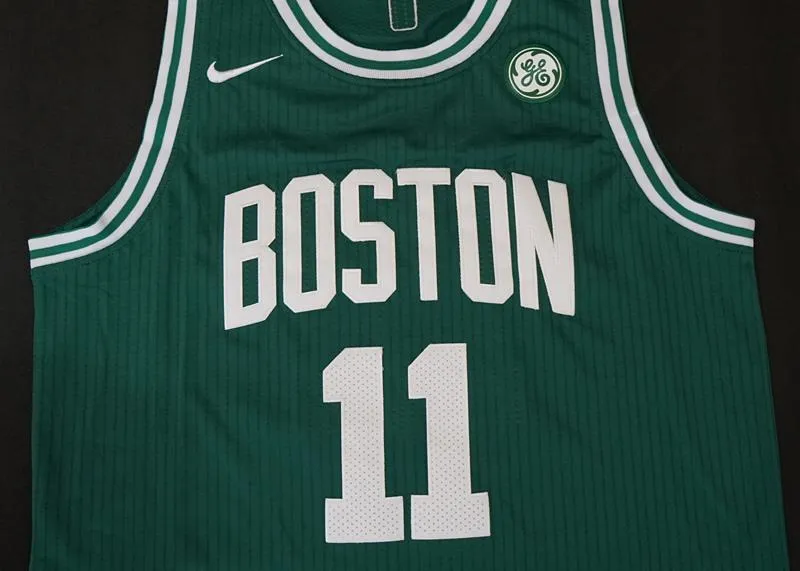 Men Kyrie Irving 11 Jersey Green Boston Celtics Authentic Player