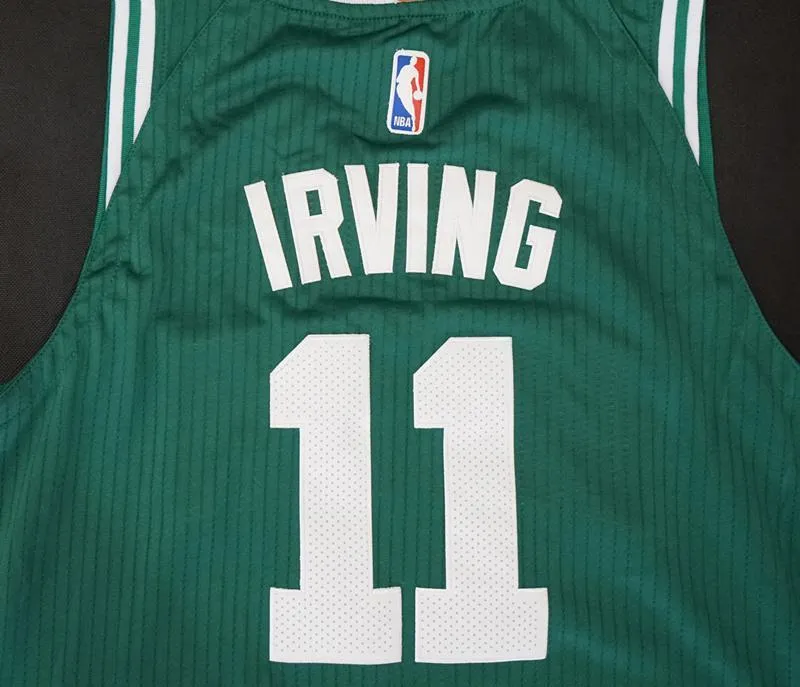 Men Kyrie Irving 11 Jersey Green Boston Celtics Authentic Player