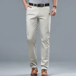 Men’s Dress Pants – Slim Fit – Classic Light Beige Trousers