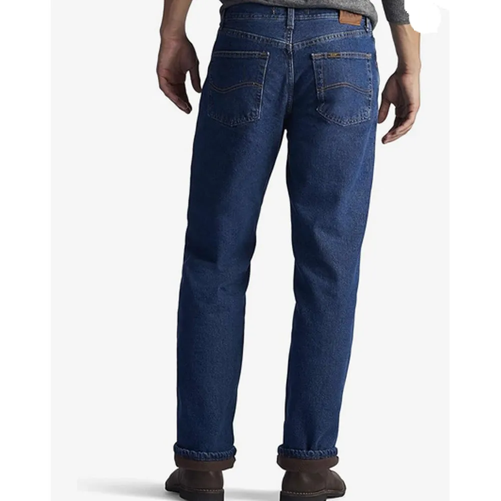 Men's Fleece Lined Relaxed-Fit Straight-Leg Jeans - 2055792