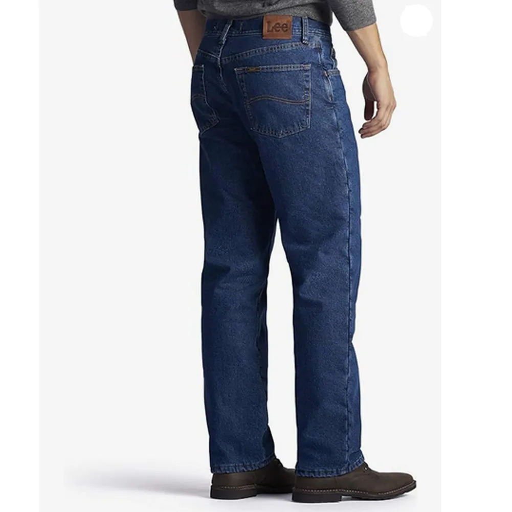 Men's Fleece Lined Relaxed-Fit Straight-Leg Jeans - 2055792