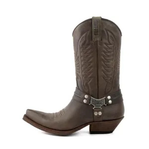 Men's Handmade Cowboy Boots Grey Leather 13 Texanas