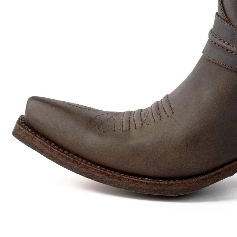 Men's Handmade Cowboy Boots Grey Leather 13 Texanas