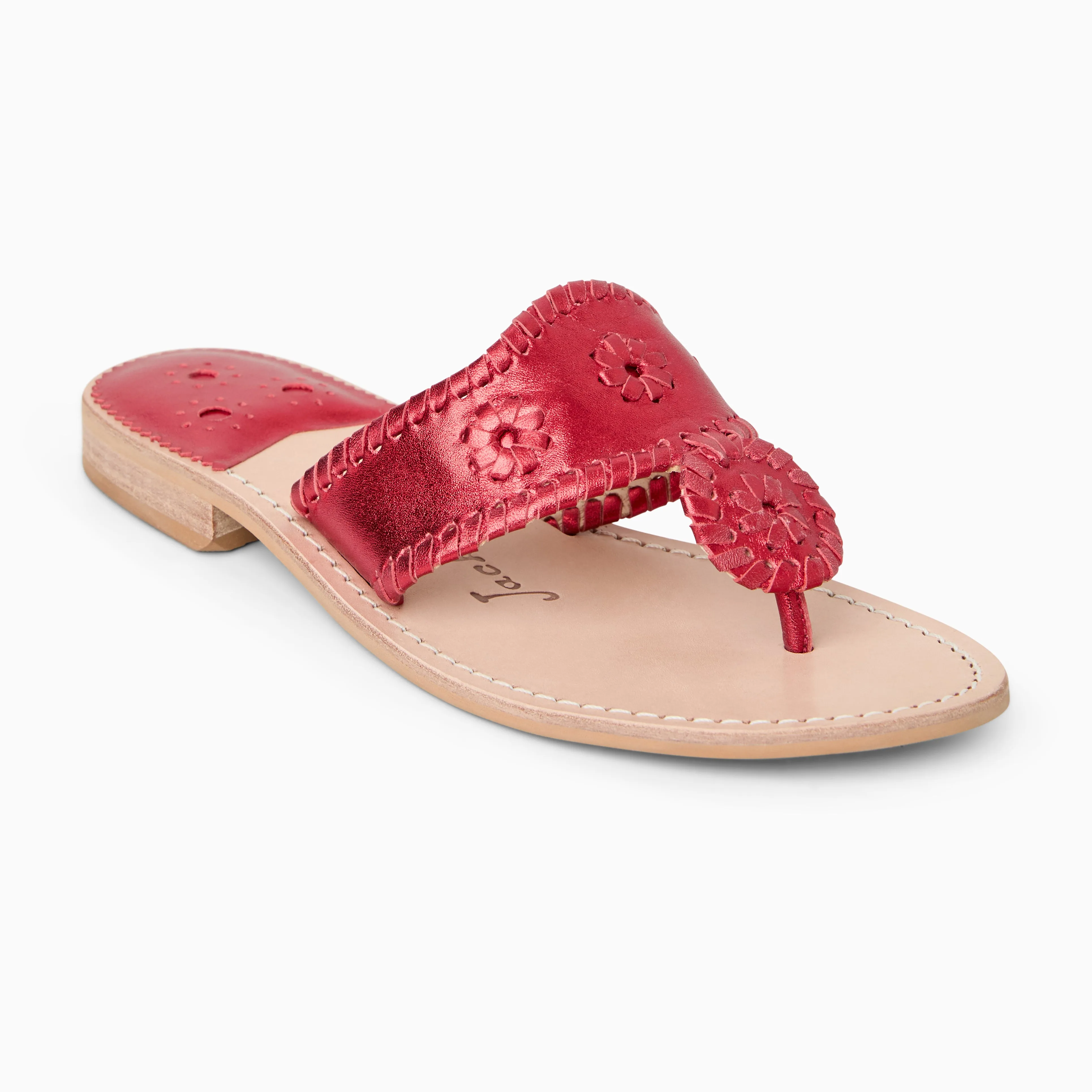 Metallic Jacks Flat Sandal