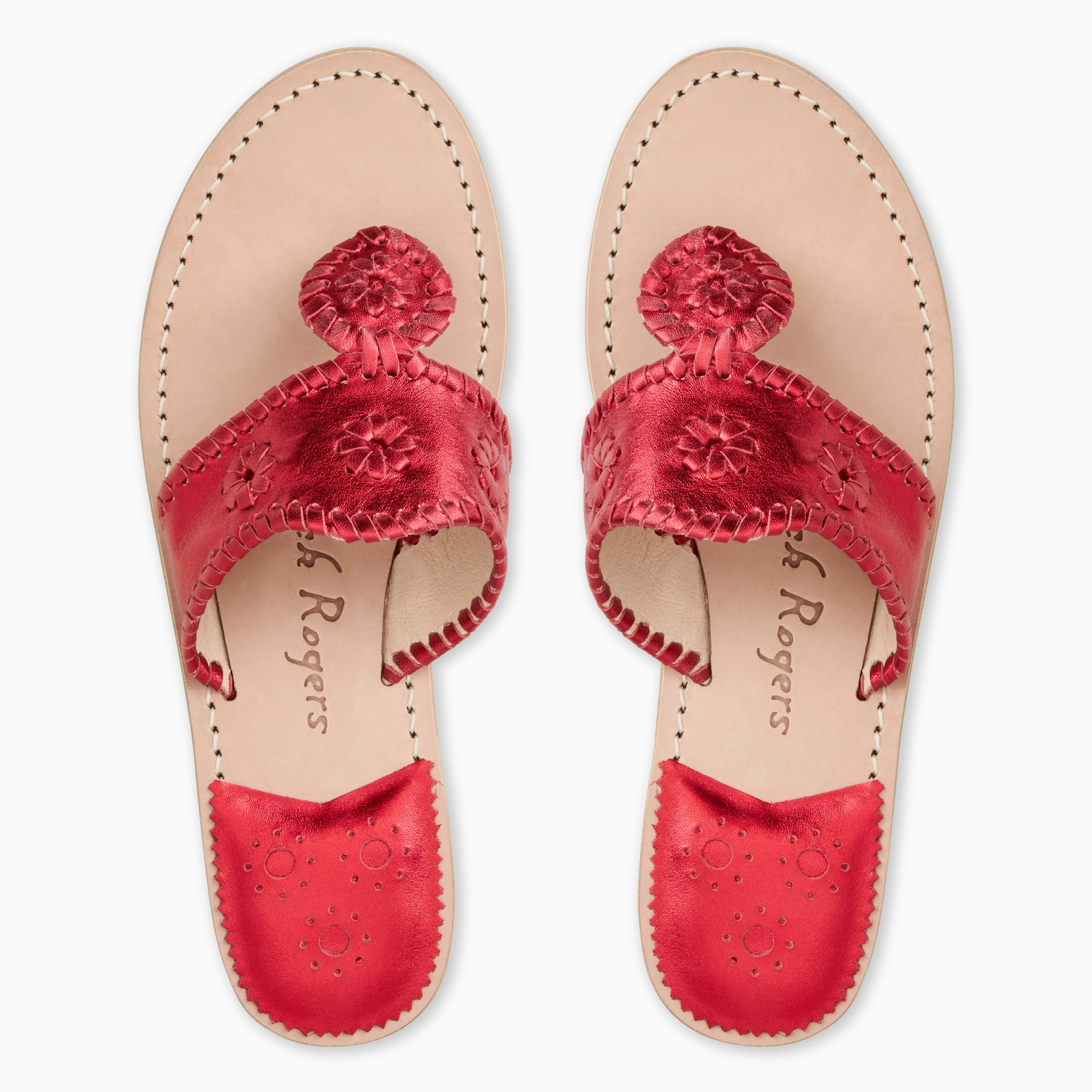 Metallic Jacks Flat Sandal