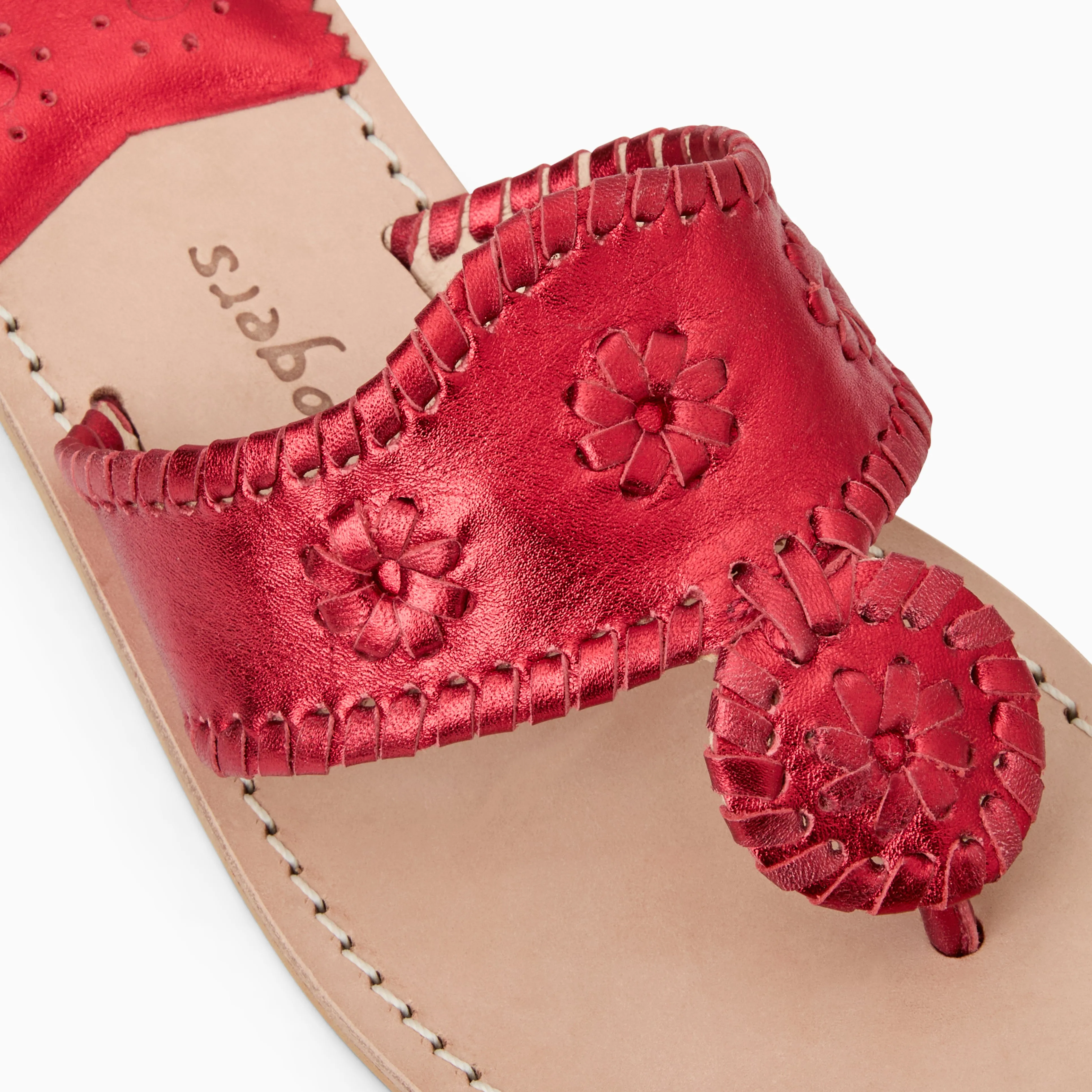 Metallic Jacks Flat Sandal